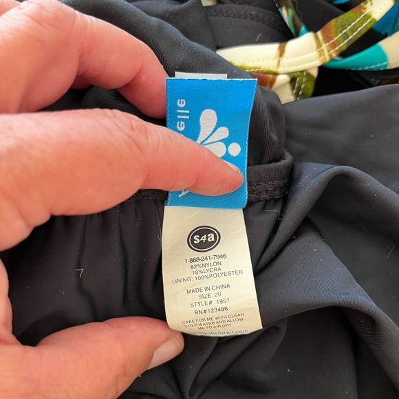 Aquabelle Black Swim Skirt - Picture 6 of 6